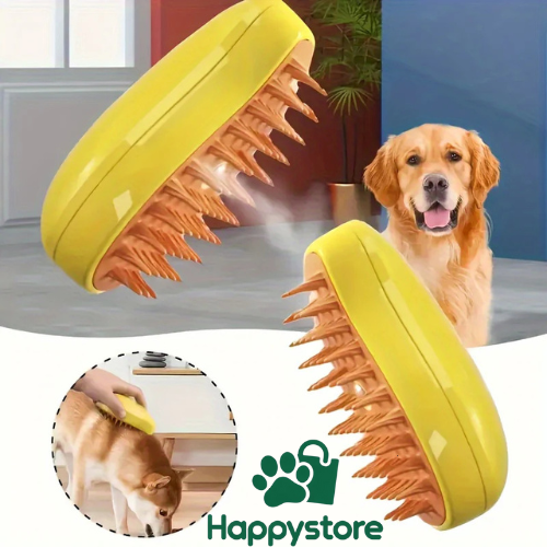 Cepillo Peine a Vapor para Mascotas