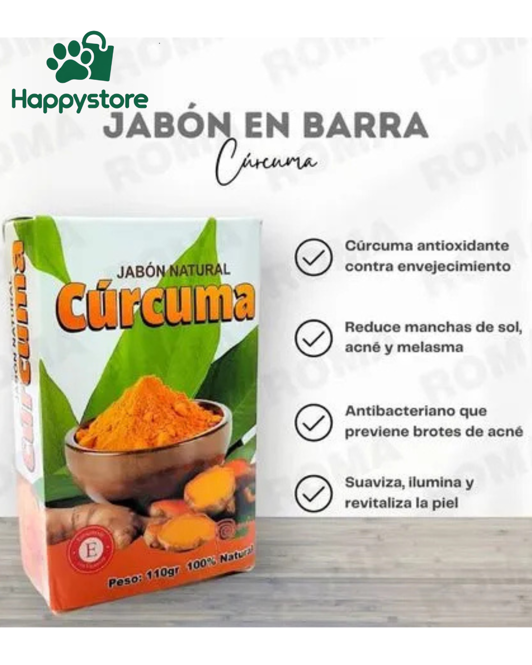 JABÓN NATURAL DE CÚRCUMA