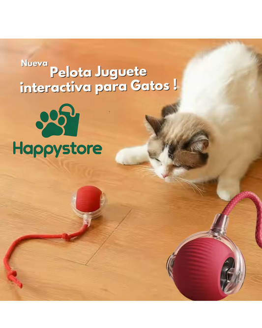 PELOTA INTERACTIVA PARA MASCOTA CON SOGA
